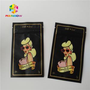 China Three Side Sealed Plastic Pouches Packaging For Clothing / Girl Accessories wholesale