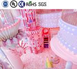 Customizable Kids Soft Play Indoor Playground Equipment Macaron Style Pink