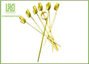 China 80mm Bamboo BBQ Sticks Bamboo For Cooking Fruit Kabobs Skewers Odorless wholesale