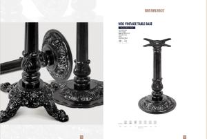 China Furniture Part Outdoor Vintage Table Base 3 Prong Powder Coat Finish wholesale