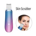 Ultrasonic Ion Therapy Vibrating Facial Scrubber Skin Clean Peeling Warm Scraper