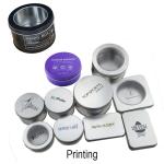 Empty Custom 10g Silvery Metal Cosmetic Jar Sliding Tin Solid Perfume Tin