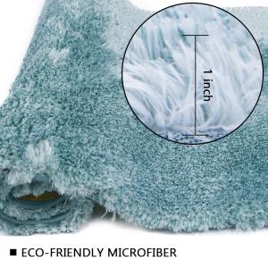 China Tufted Microfiber Flannel Runner Bath Mat Latex Backing wholesale