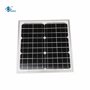 China 15W 18V Glass Laminated Photovoltaic Solar Panels ZW-15W-18V-M Mono Transparent Solar Panels Charger wholesale