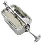 SS304 Or SS316L Stainless Steel Sanitary Square Manhole Cover Steel DIN SMS 3A