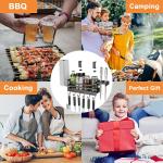 Outdoor Grill Caddy Space Saving BBQ Accessories Storage Box Tool Holder Clamp