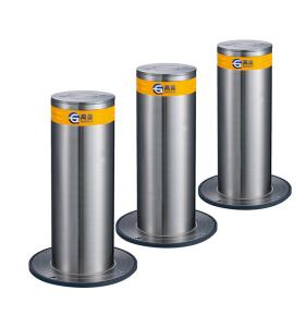 China Voice Prompts Lift Out Bollards 219 Mm Diameter 50m Remote Control Driveway Bollards wholesale