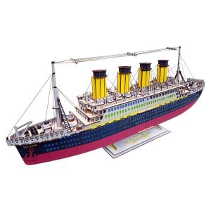 China 371 PCS Three-dimensional Puzzle Laser Cutting Jigsaw Wooden Toy for Adults and Kids wholesale