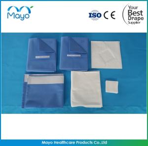 China Nonwoven Obstetrics Drapes Delivery Surgical Drape With Adhesive wholesale