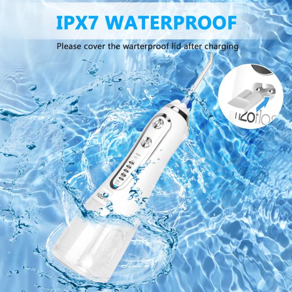 CE UKCA Approved Cordless Water Flosser With 5 Work Modes Water Pick