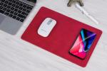 Mobile accessories wireless charger New Creative PU Leather Mouse Pad for iPhone