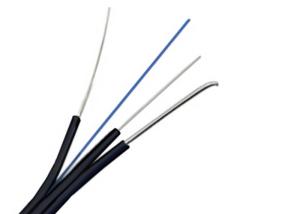 China FTTH Drop Cable G657A1 1 Core Outdoor Fiber Optic Cable With Steel Strength Member wholesale