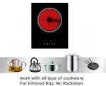 Control Lock 380x310mm Single Ceramic Cooktop For Kitchen