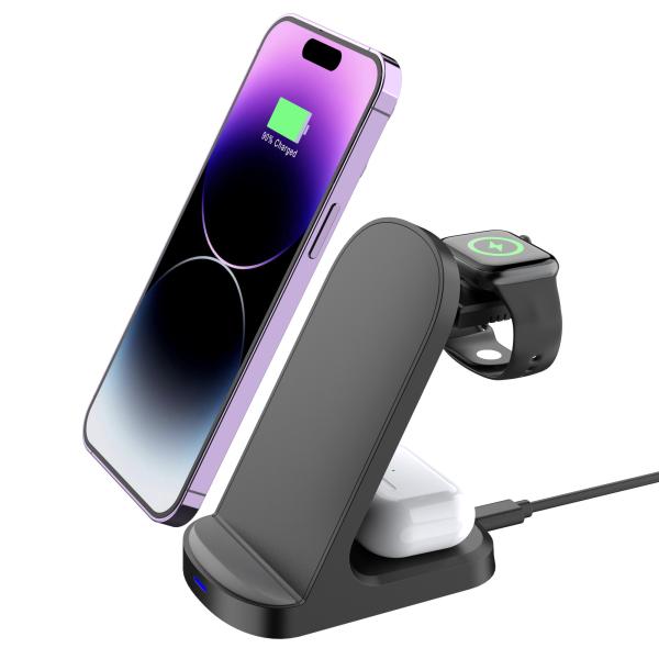 Apple Use Qi Wireless Charging Stand 9V ROHS Approval Multi Function