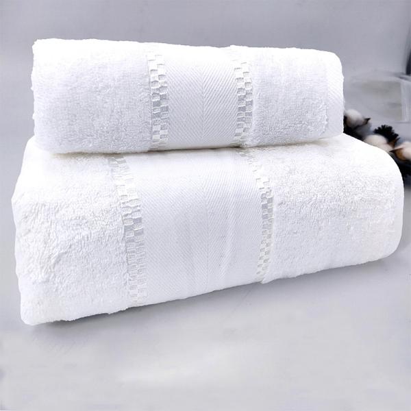 Five Star Hotel Bath Towel Set with Customized Size in SOLID COLOR 16S Cotton Towel
