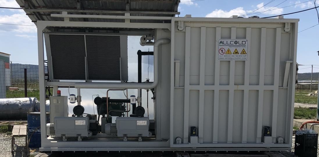 PLC control Compressor Lettuce Vacuum Cooler R404a