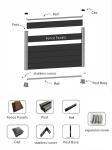 Durable Garden Wpc Fencing Panels European Style Composite Garden Panels