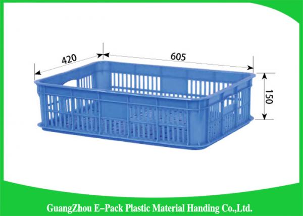 Quality Household Plastic Food Crates Foldable Folding Solid For Fruit And Vegetable for sale