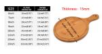 Kitchen Charcuterie Board with Customized Designs and BAMBOO Round Pizza Cutting