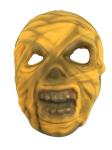 Hip Hop PVC Blank Rubber Bath Toys Plastic Party Face Mask For Halloween