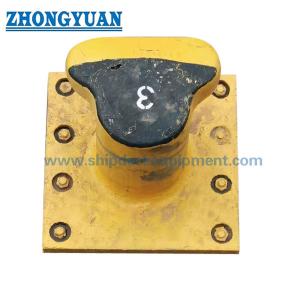 China Square Base Casting Steel Curved Type Bollard With Anchorage Ship Mooring Equipment wholesale