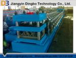 Blue Guardrail Roll Forming Machine , Highway Guardrail Making Machine CE And