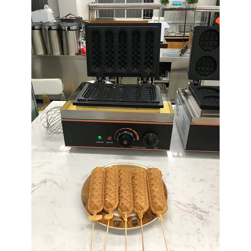 Household Waffle Hot Dog Stick Waffle Corn Dog Maker Machine AM-216 with Big Capacity