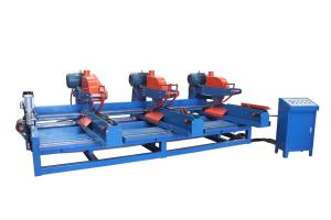China Multi Heads Wood Cutting Saw Woodworking Automatic Cross Cutting Saw Machinery Wood Sawmill Machine wholesale