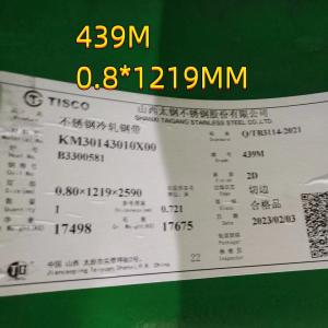 China DIN1.4510 SUS439 Stainless Steel Sheet 2D Surface 0.5-3mm Used For Automotive Systems wholesale