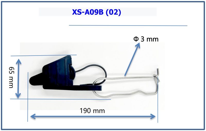 10 FTTX Fiber Optic Customized Diameter 201 304 Stainless Steel Wire U-Shaped Design Drop Cable Clamp