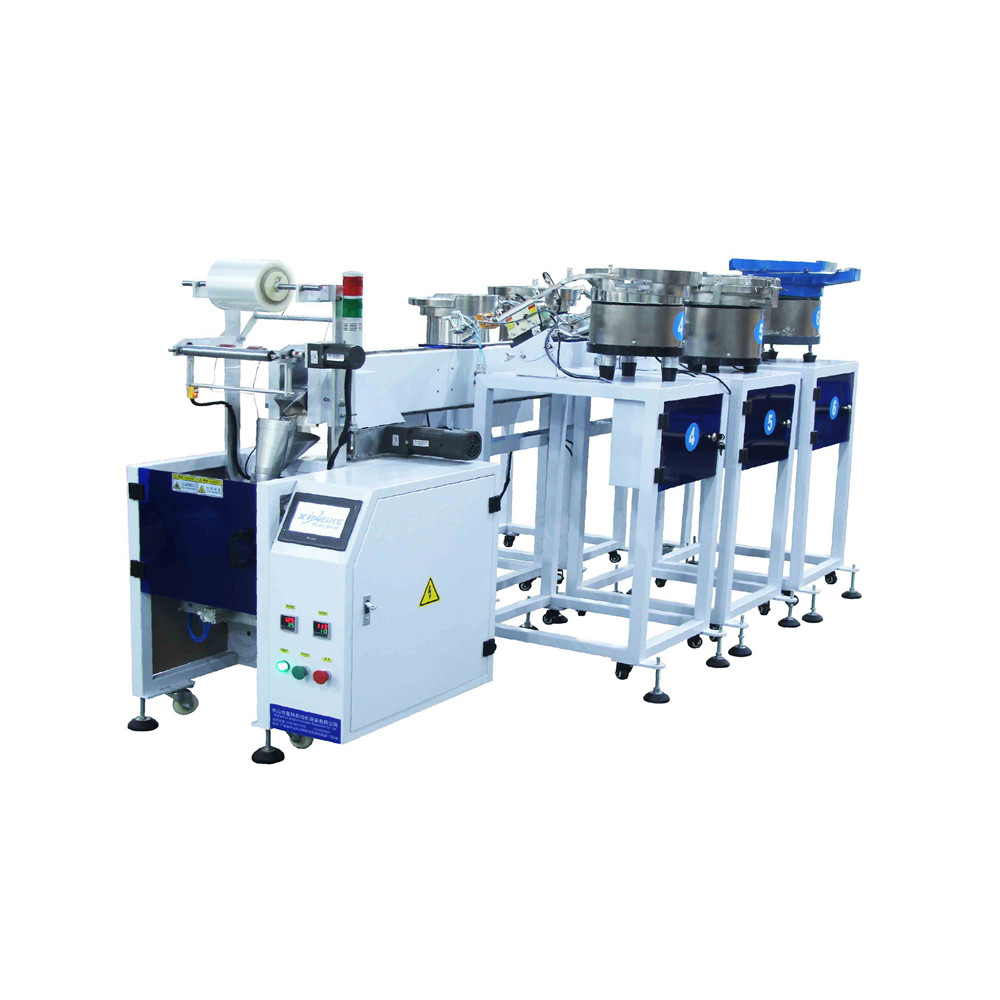 Semi Automatic Plastic Film Bag Hardware Screw Nut Counting Sealing Compact Packaging Machine