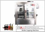 Rotary Crimping Electric ROPP Capping Machine 6 Heads For Aluminum Cap Bottles