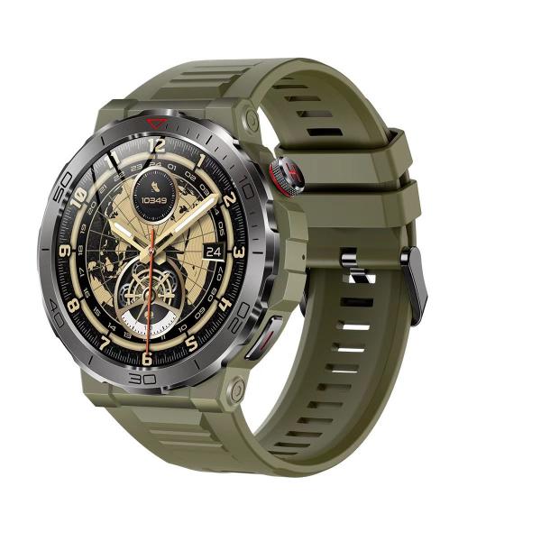 MK68 Men Smart Watch BT Call AMOLED Heart Rate Monitoring Healthy Sports
