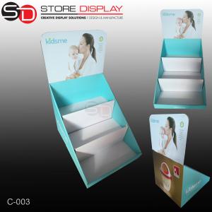 China Corrugated countertop displays box with three tiers wholesale