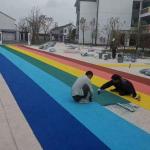 Eco Friendly Jogging Rubber Track Material Colored EPDM Rubber Crumb