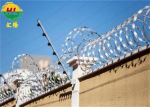 China ASTM Bto-22 barbed concertina wire 700mm Galvanized Steel Barbed Wire on sale