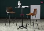 2ft HDF Round Shape High Table with Aluminum 4-star Base / Steel Tube