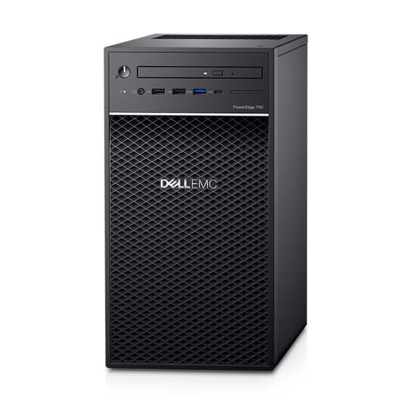 Dell T40 Single-Channel Tower Server Xeon G6400 8GB 1TB SATA DVDRW Entry Hard