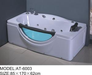China 6 adjustable feet bubble jet bathtub White color , free standing air bathtubs excellent penetrability on sale