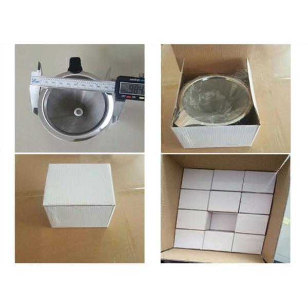 White Ultra Fine Stainless Steel Filter Easy Clean With High Eccentricity Rate