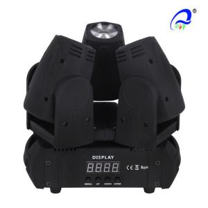 China Three Heads CREE Mini Beam Moving Head Light 10W 4in1 IP33 Infinite Rotation wholesale