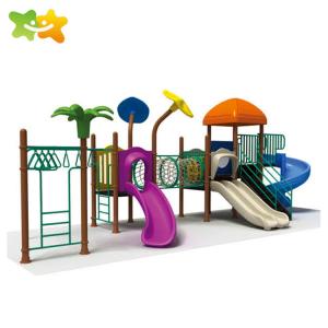 China Plastic Preschool Climbing Outdoor Bridge Playground Slide wholesale