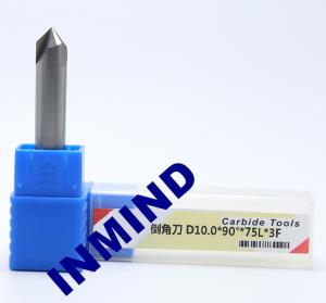 China Carbide Chamfer Tool Milling Machine End Mills , 8mm Diameter 90 Degree Milling Cutter wholesale