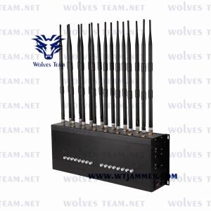 China Full Bands Adjustable Cell Phone Signal Jammer 16 Antennas GPS WIFI 3G 4G 5G wholesale