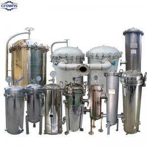 China Stainless Steel Multi Bags Filter Housing Industrial Water Filters For Food Industry wholesale