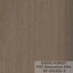 Partition PVC Decorative Film 0.25mm - 0.60mm Thickness Dark Grey Color