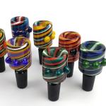 Durable Glass Bongs Accessories Heady Glass Bowls Slides With Male Joint 14mm
