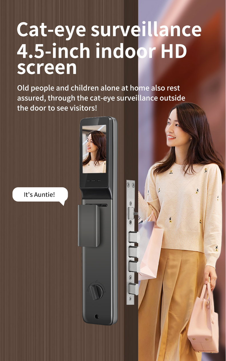 FD761 Smart Door Lock Smart Fingerprint Lock Smart Face Lock
