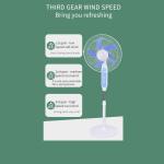 15W Home Battery Operated Fans Rechargeable Standing Fan