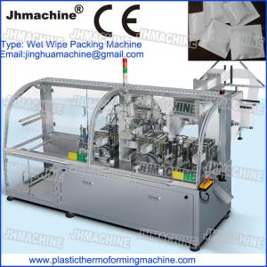 China Single piece of wet tissue packing machine/Horizontal Wet tissue packing Four side seal wholesale